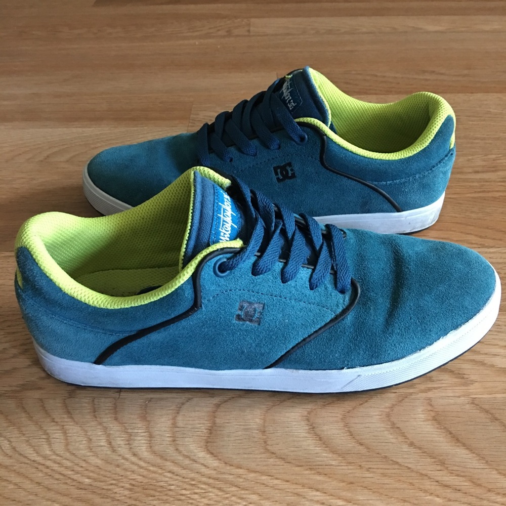 DC Mikey Taylor Teal Suede Skating Shoes